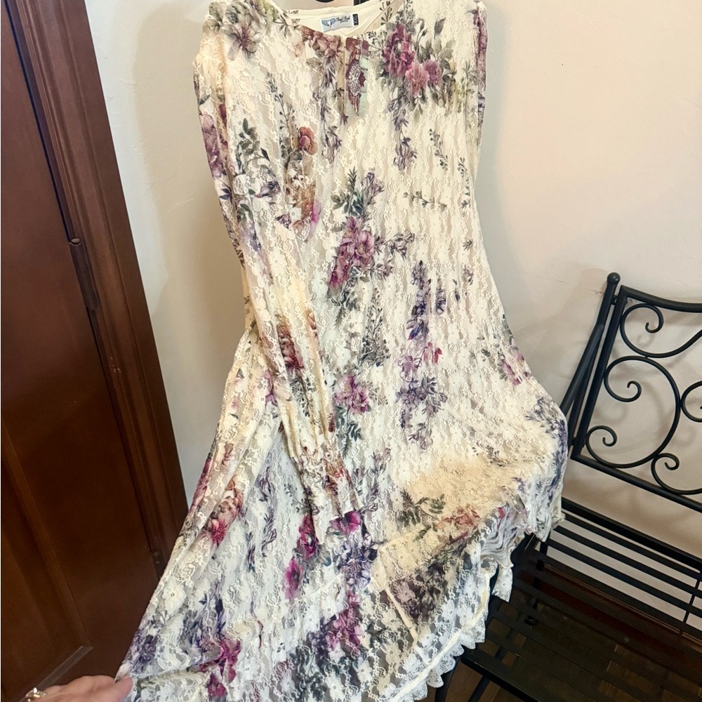 Elegant Floral High-Low Dress AHB EXCLUSIVE: I'LL BE LOVING YOU DRESS